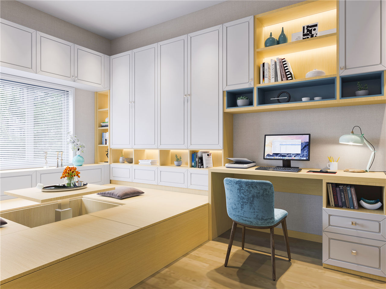 茉影秋香生態(tài)板-板材全屋定制案例