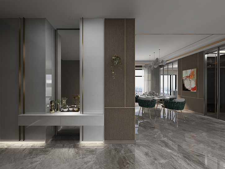 玄關(guān)柜定制-實木飾面板