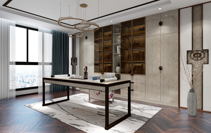 新中式衣柜門(mén)拉手圖片